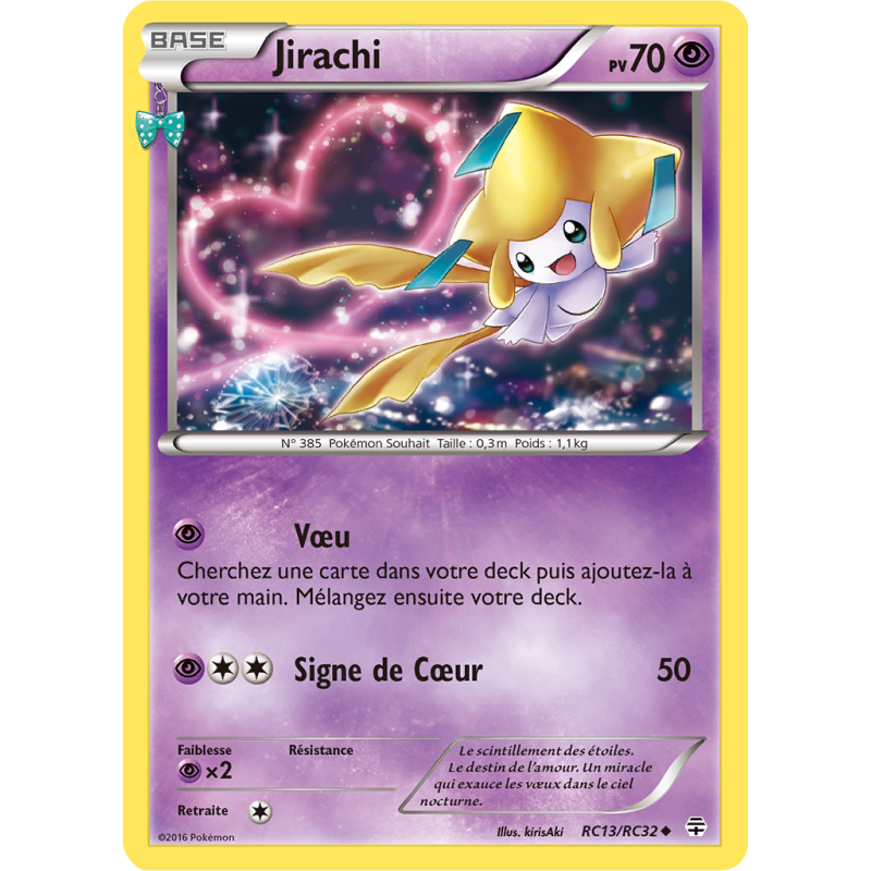 Carte Pokémon Jirachi RC13/RC32 Commune Générations (JCC)