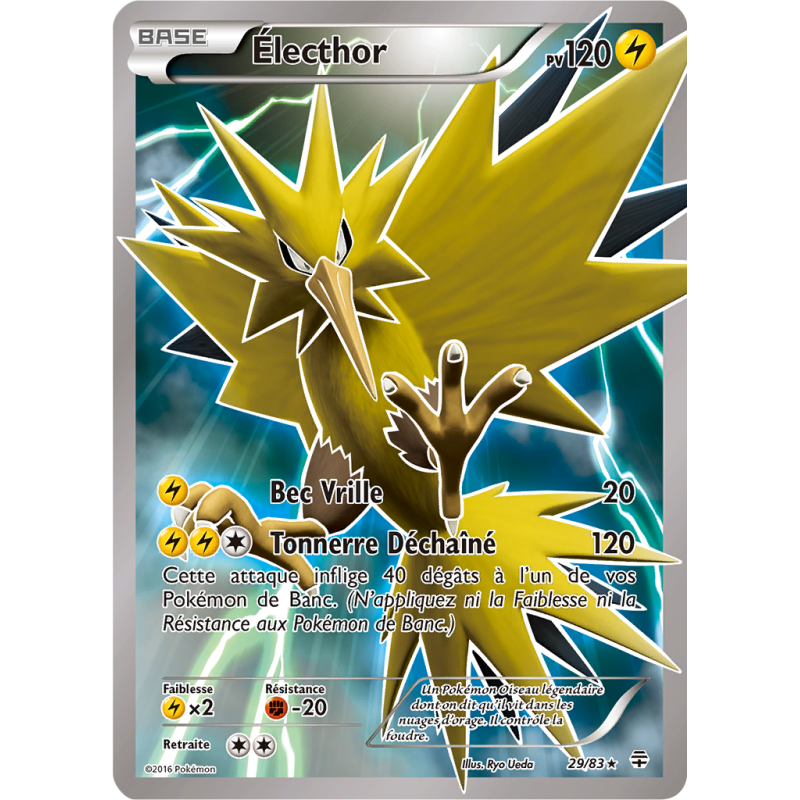 Carte Pokémon Électhor 29/83 Ultra Rare Générations (JCC)