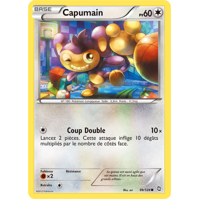 Carte Pokémon Capumain 99/124 Commune Dragons Exaltés