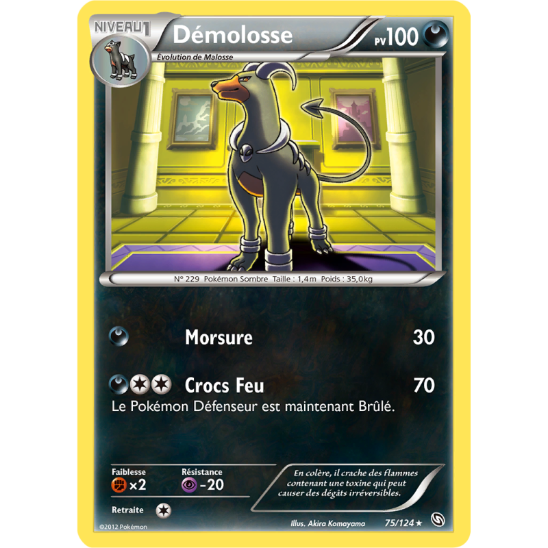 Carte Pokémon Démolosse 75/124 Rare Dragons Exaltés