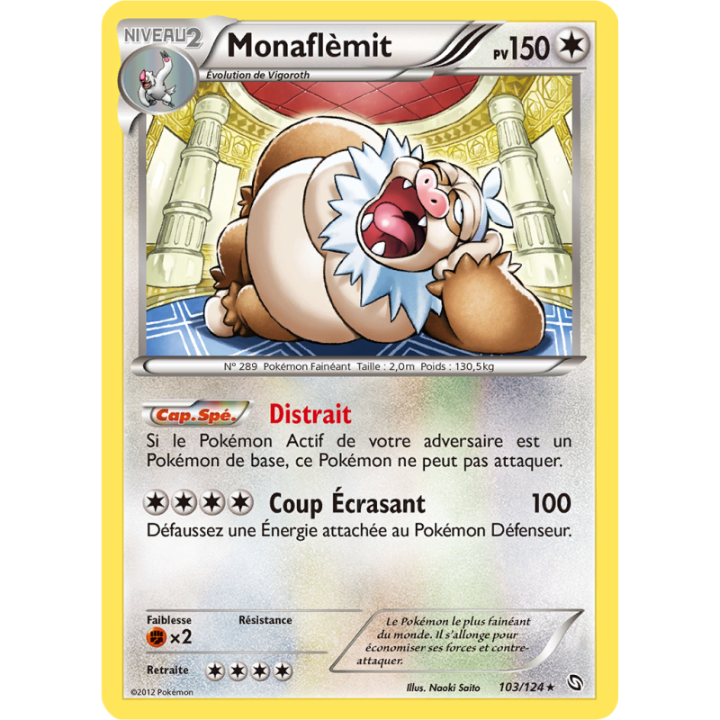 Carte Pokémon Monaflèmit 103/124 Holographique Dragons Exaltés