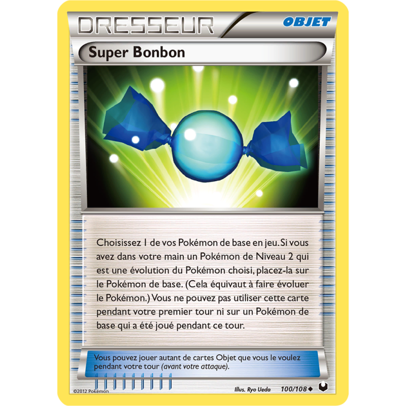 Carte Pokémon Super Bonbon 100/108 Peu commune Explorateurs Obscurs