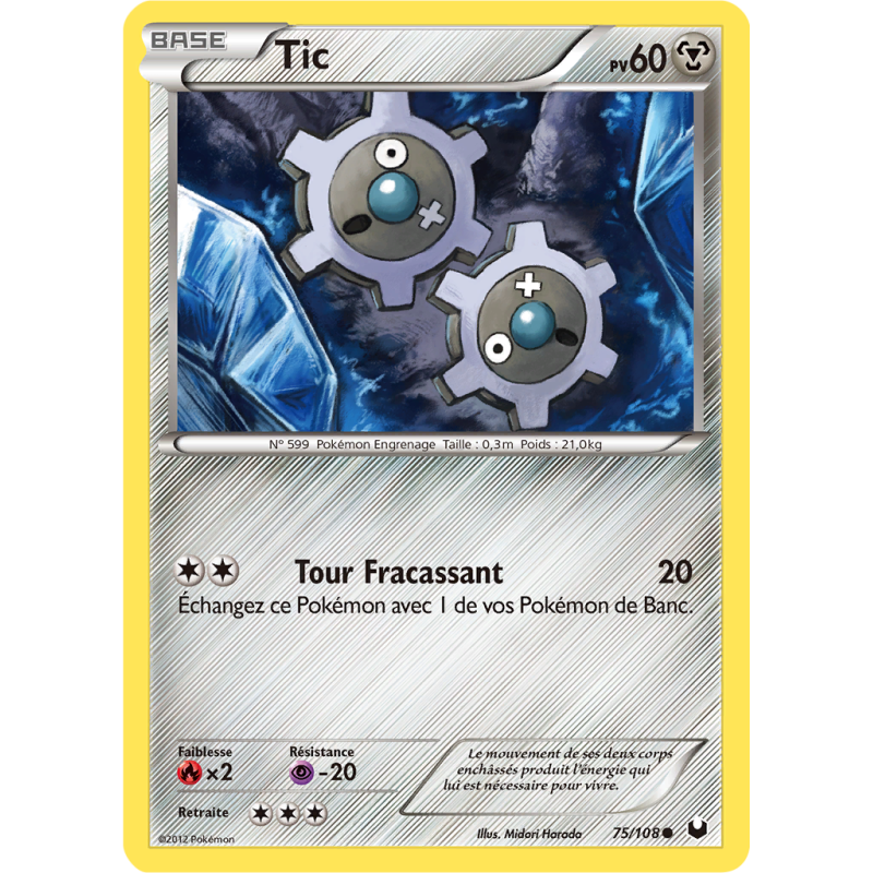 Carte Pokémon Tic 75/108 Commune Explorateurs Obscurs
