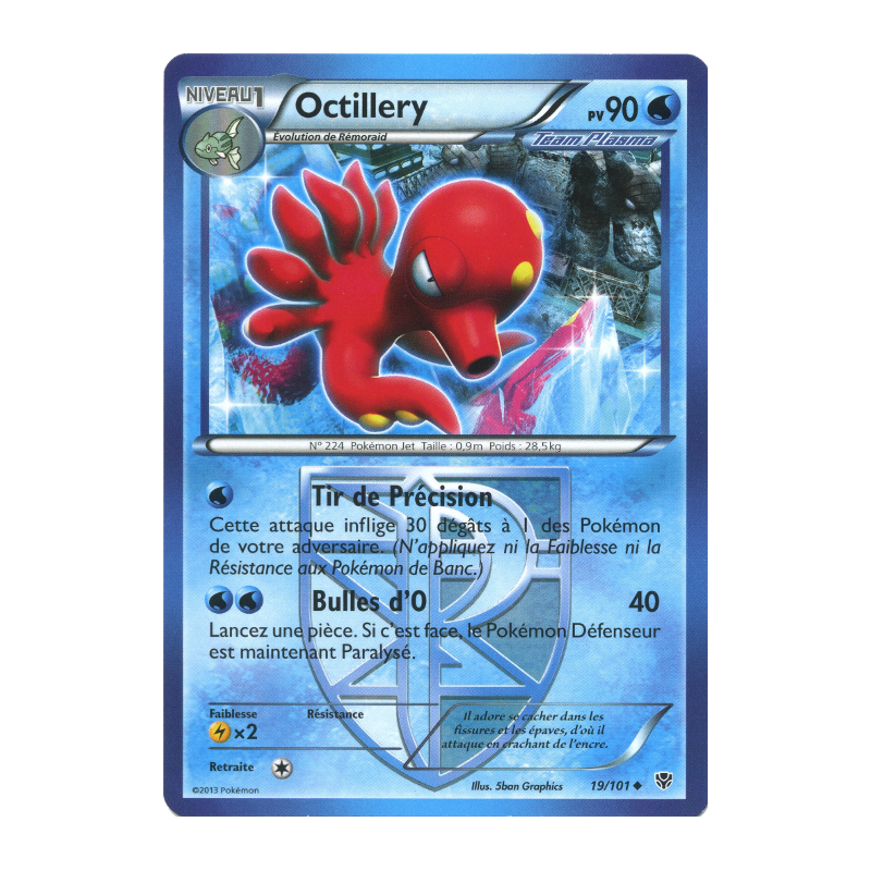 Carte Pokémon Octillery 19/101 Peu commune Explosion Plasma