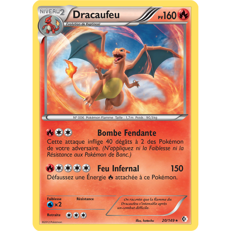 Carte Pokémon Dracaufeu 20/149 Holographique Frontières Franchies