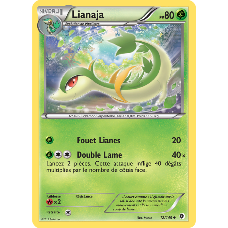 Carte Pokémon Lianaja 12/149 Peu commune Frontières Franchies