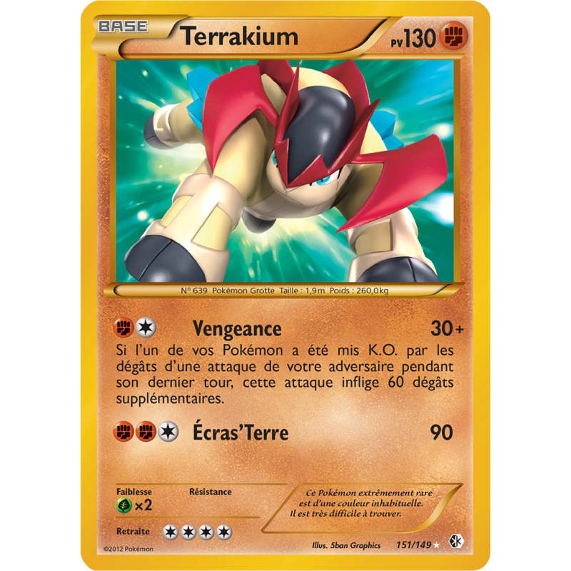 Carte Pokémon Terrakium 151/149 Ultra Rare Frontières Franchies