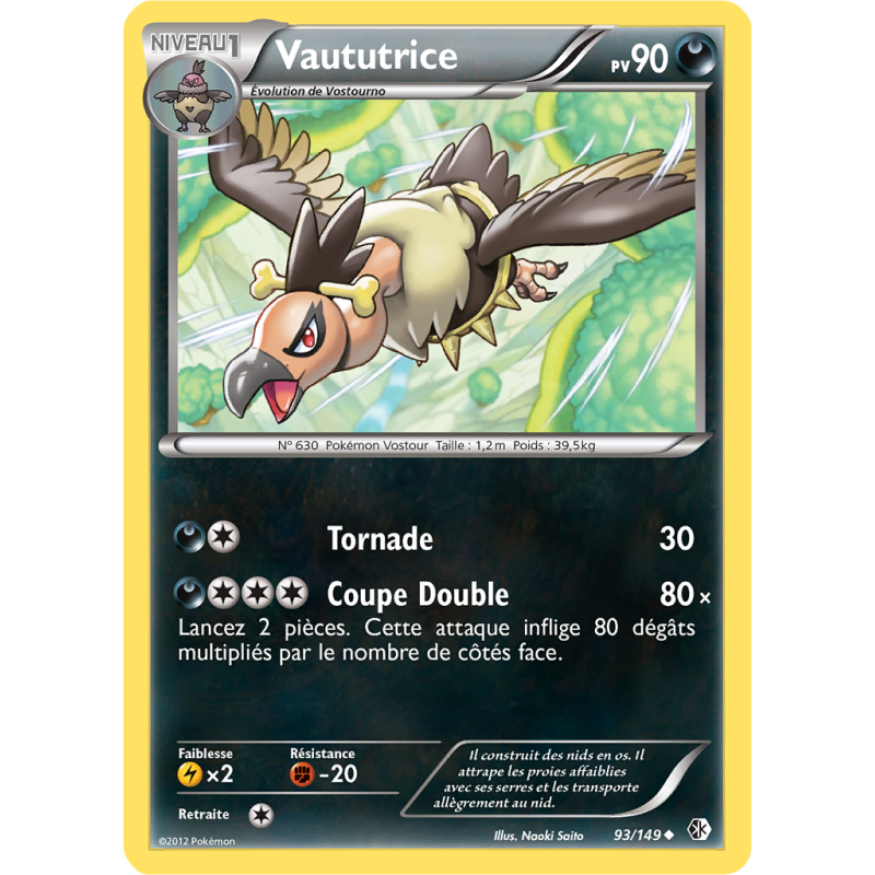 Carte Pokémon Vaututrice 93/149 Peu commune Frontières Franchies