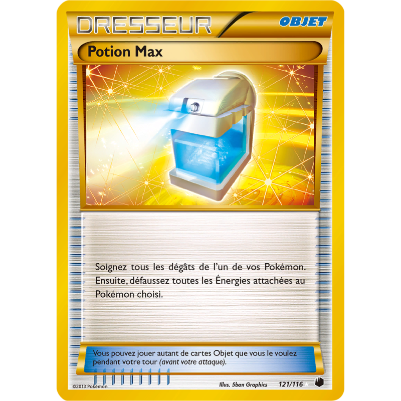 Carte Pokémon Potion Max 121/116 Ultra Rare Glaciation Plasma