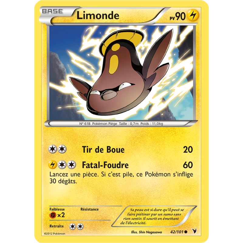 Carte Pokémon Limonde 42/101 Commune Nobles Victoires