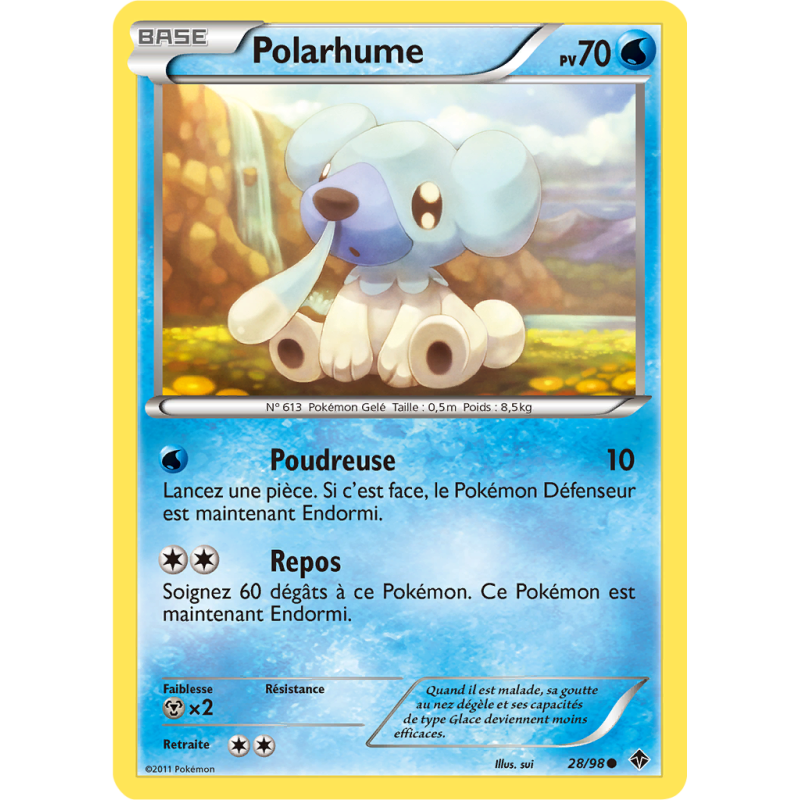 Carte Pokémon Polarhume 28/98 Commune Pouvoirs Émergents