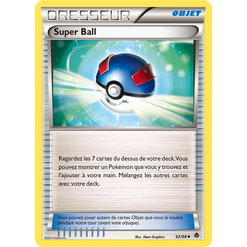 Carte Pokémon Super Ball 93/98 Peu commune Pouvoirs Émergents