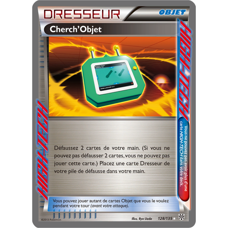 Carte Pokémon Cherch'Objet 128/135 HIGH-TECH Tempête Plasma