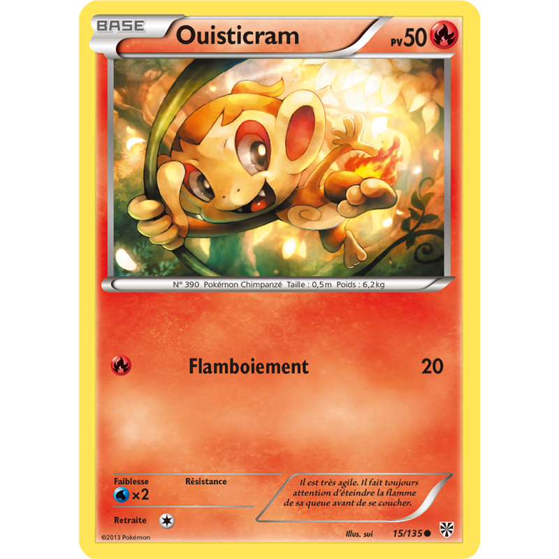 Carte Pokémon Ouisticram 15/135 Commune Tempête Plasma