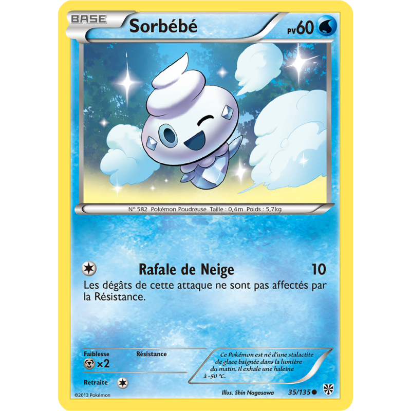 Carte Pokémon Sorbébé 35/135 Commune Tempête Plasma