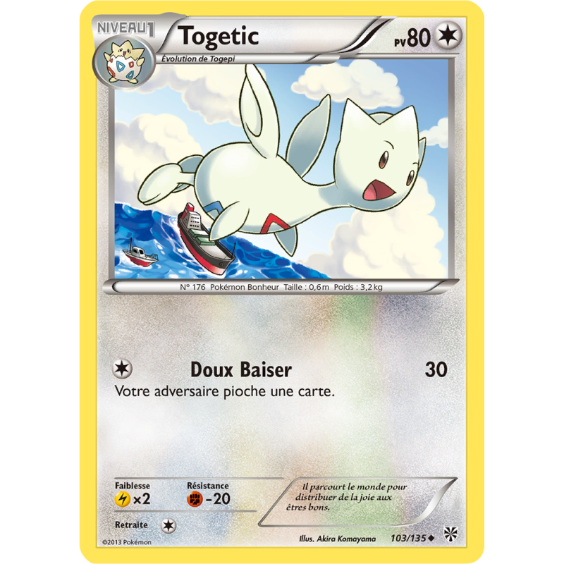 Carte Pokémon Togetic 103/135 Peu commune Tempête Plasma