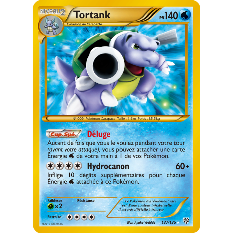 Carte Pokémon Tortank 137/135 Ultra Rare Tempête Plasma