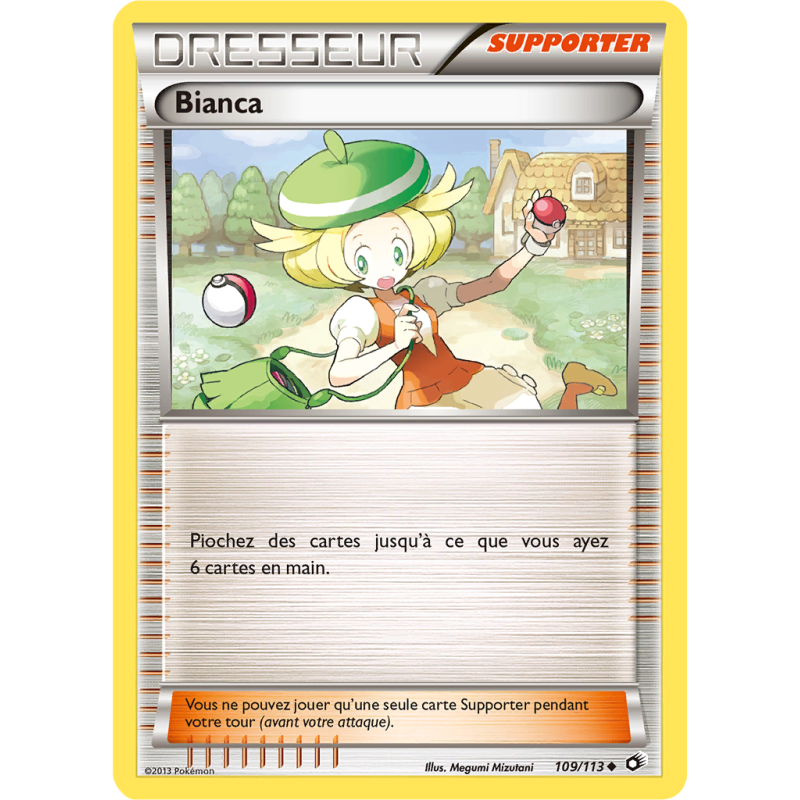 Carte Pokémon Bianca 109/113 Peu commune Trésors Légendaires