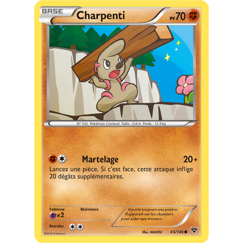 Carte Pokémon Charpenti 65/146 Commune XY (JCC)