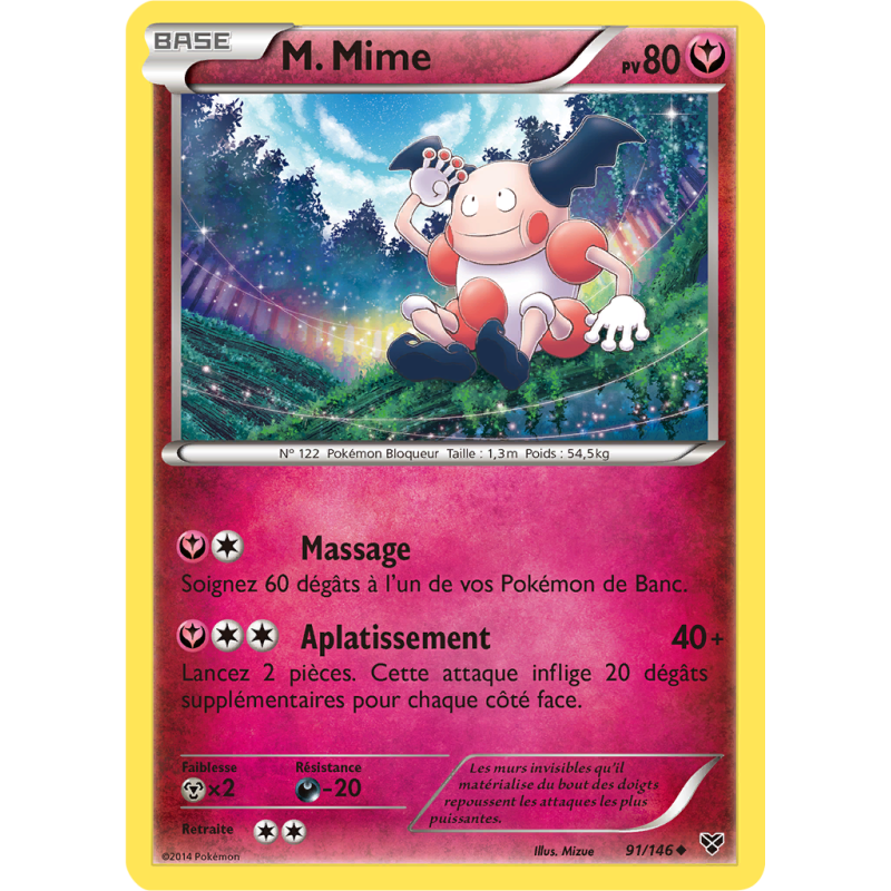 Carte Pokémon M. Mime 91/146 Peu commune XY (JCC)