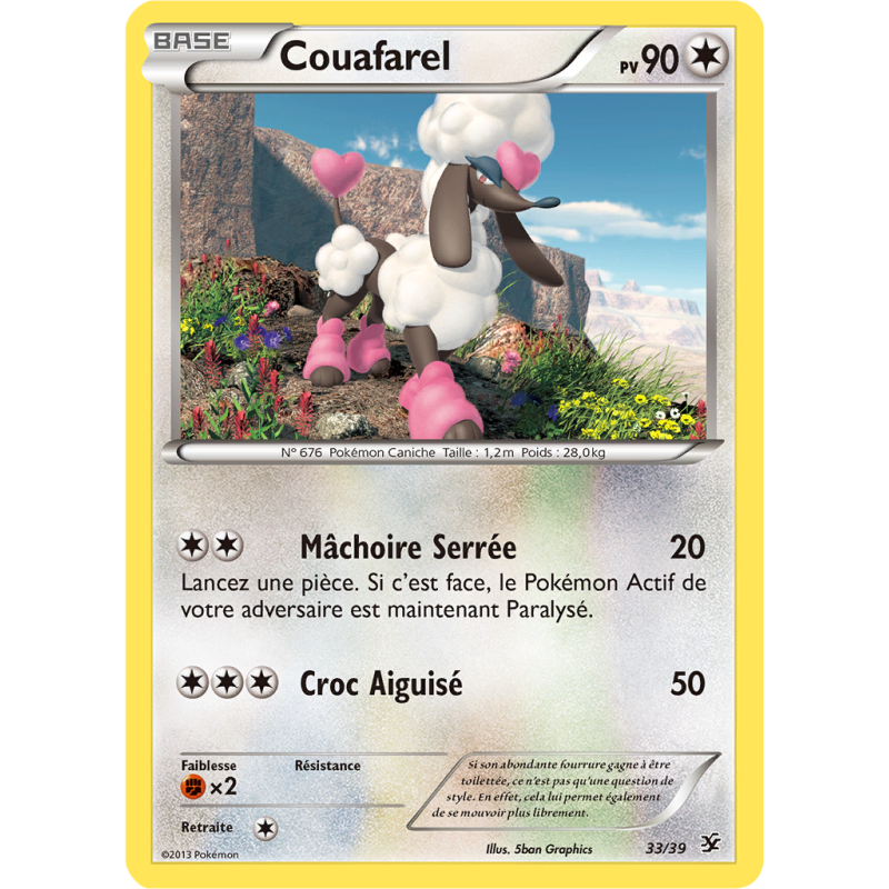 Carte Pokémon Couafarel 33/39 Aucune Bienvenue à Kalos
