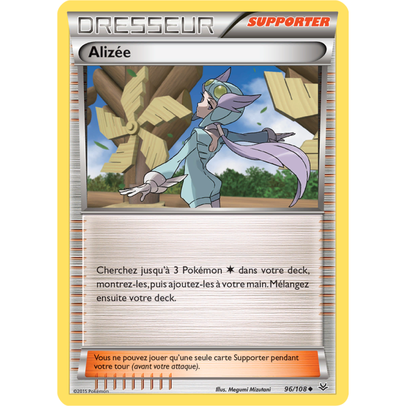 Carte Pokémon Alizée 96/108 Peu commune Ciel Rugissant