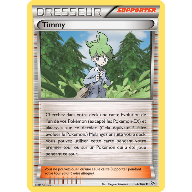 Carte Pokémon Timmy 94/108 Peu commune Ciel Rugissant