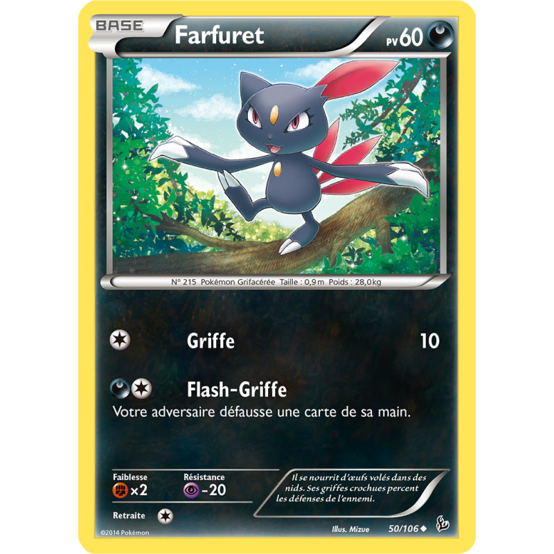 Carte Pokémon Farfuret 50/106 Peu commune Étincelles