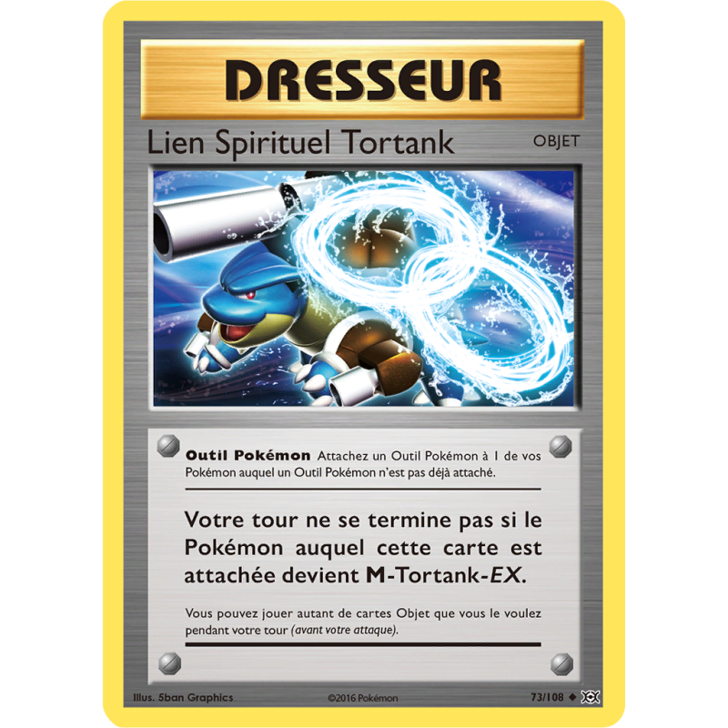 Carte Pokémon Lien Spirituel Tortank 73/108 Peu commune Évolutions