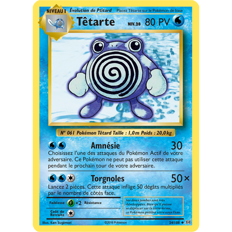 Carte Pokémon Têtarte 24/108 Peu commune Évolutions