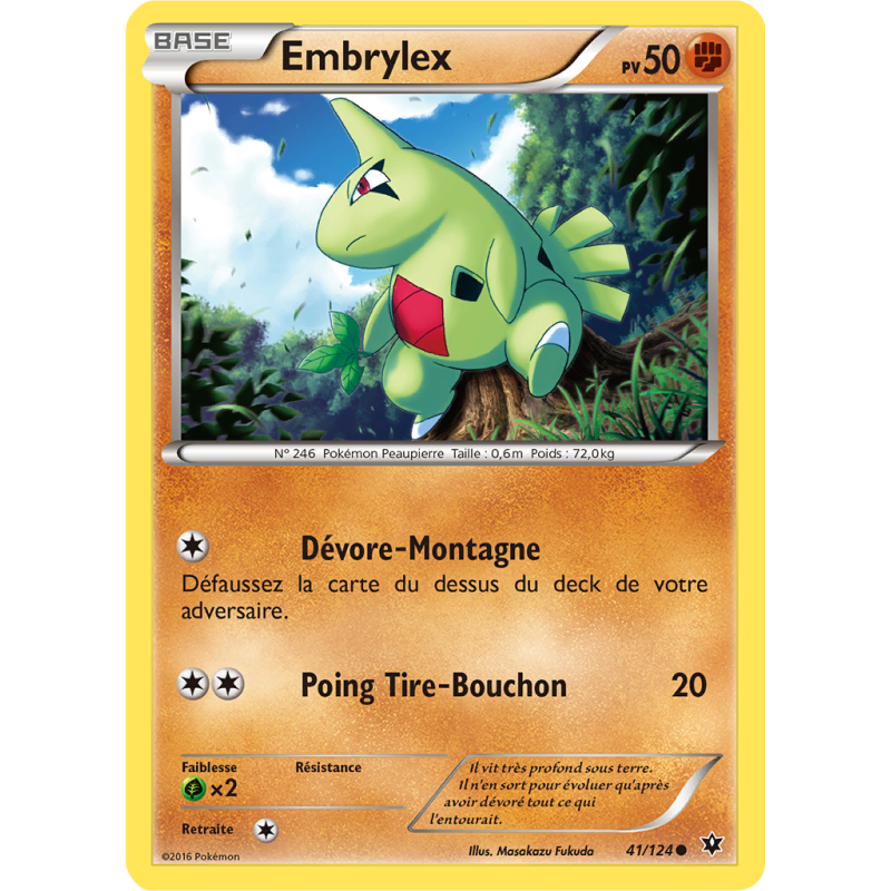 Carte Pokémon Embrylex 41/124 Commune Impact des Destins