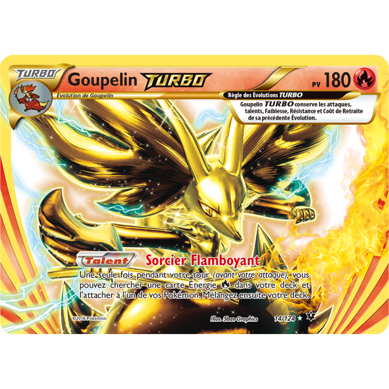 Carte Pokémon Goupelin TURBO 14/124 Turbo Impact des Destins