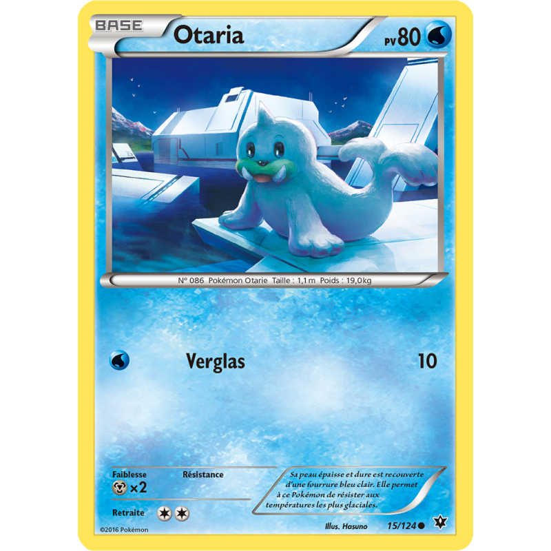 Carte Pokémon Otaria 15/124 Commune Impact des Destins
