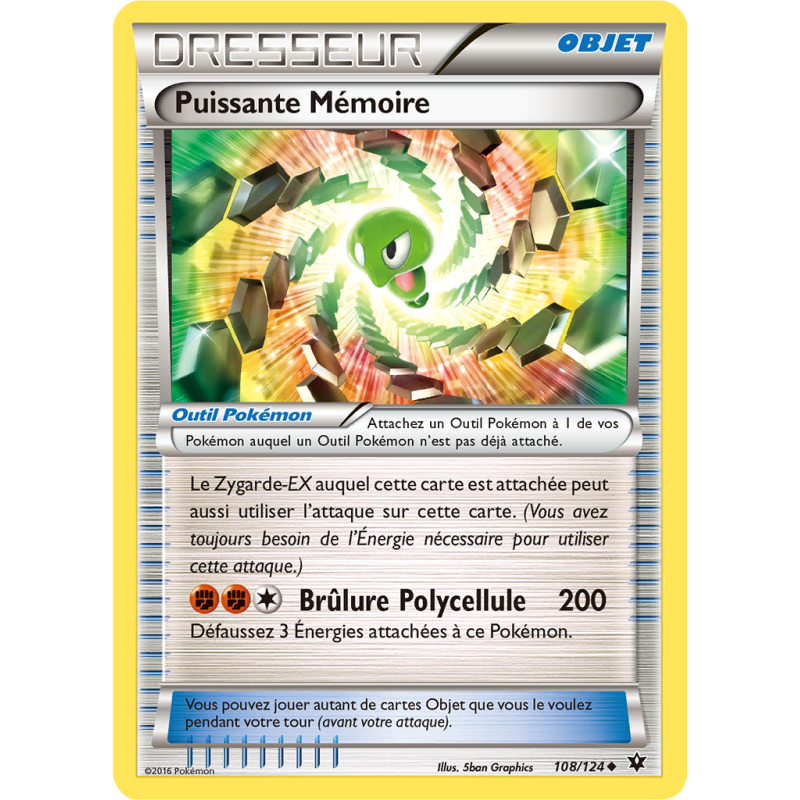 Carte Pokémon Puissante Mémoire 108/124 Peu commune Impact des Destins
