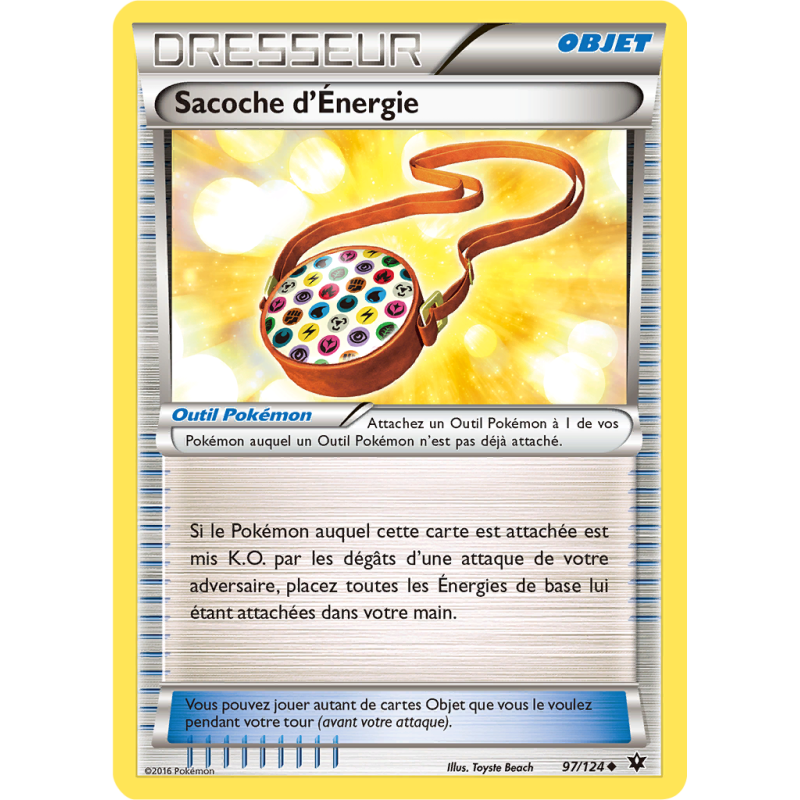 Carte Pokémon Sacoche d'Énergie 97/124 Peu commune Impact des Destins