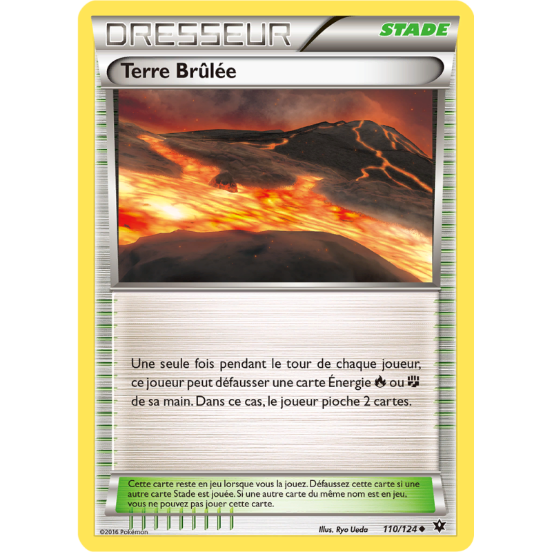 Carte Pokémon Terre Brûlée 110/124 Peu commune Impact des Destins