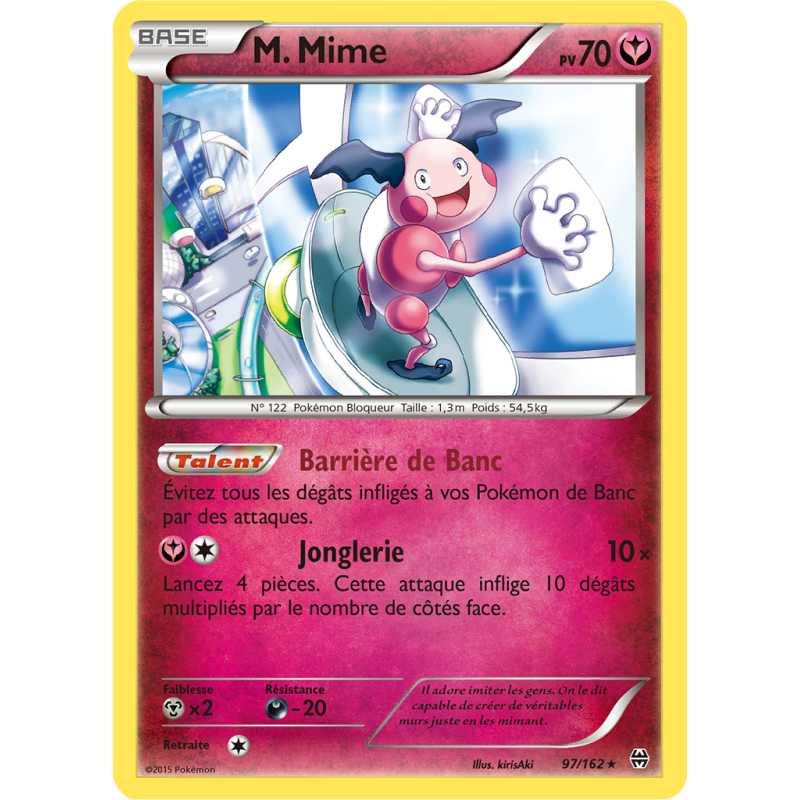 Carte Pokémon M. Mime 97/162 Rare Impulsion TURBO