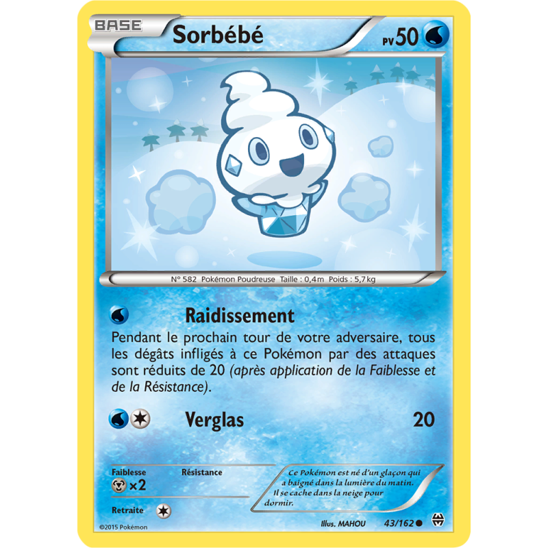 Carte Pokémon Sorbébé 43/162 Commune Impulsion TURBO