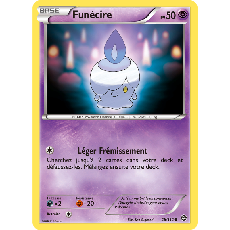 Carte Pokémon Funécire 48/114 Commune Offensive Vapeur