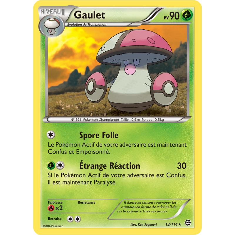 Carte Pokémon Gaulet 13/114 Rare Offensive Vapeur