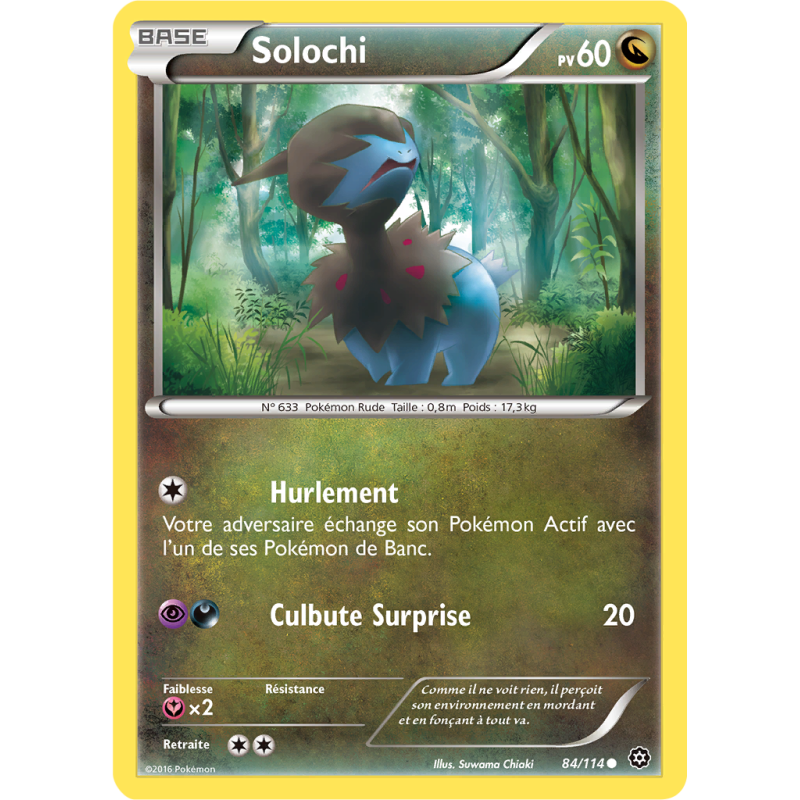 Carte Pokémon Solochi 84/114 Commune Offensive Vapeur