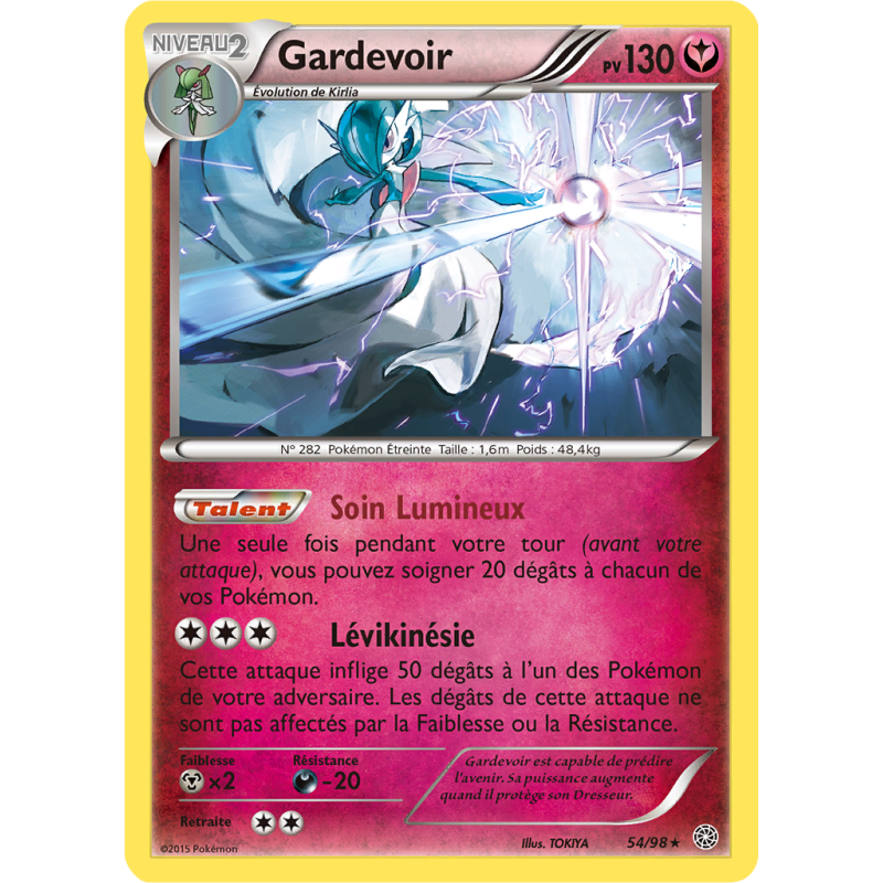 Carte Pokémon Gardevoir 54/98 Holographique Origines Antiques