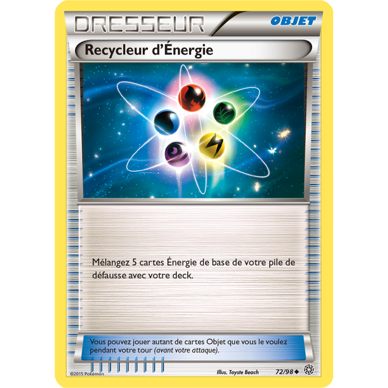 Carte Pokémon Recycleur d'Énergie 72/98 Peu commune Origines Antiques
