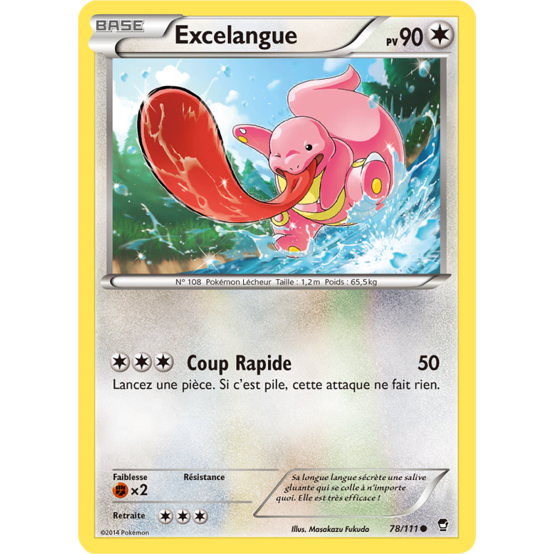 Carte Pokémon Excelangue 78/111 Commune Poings Furieux