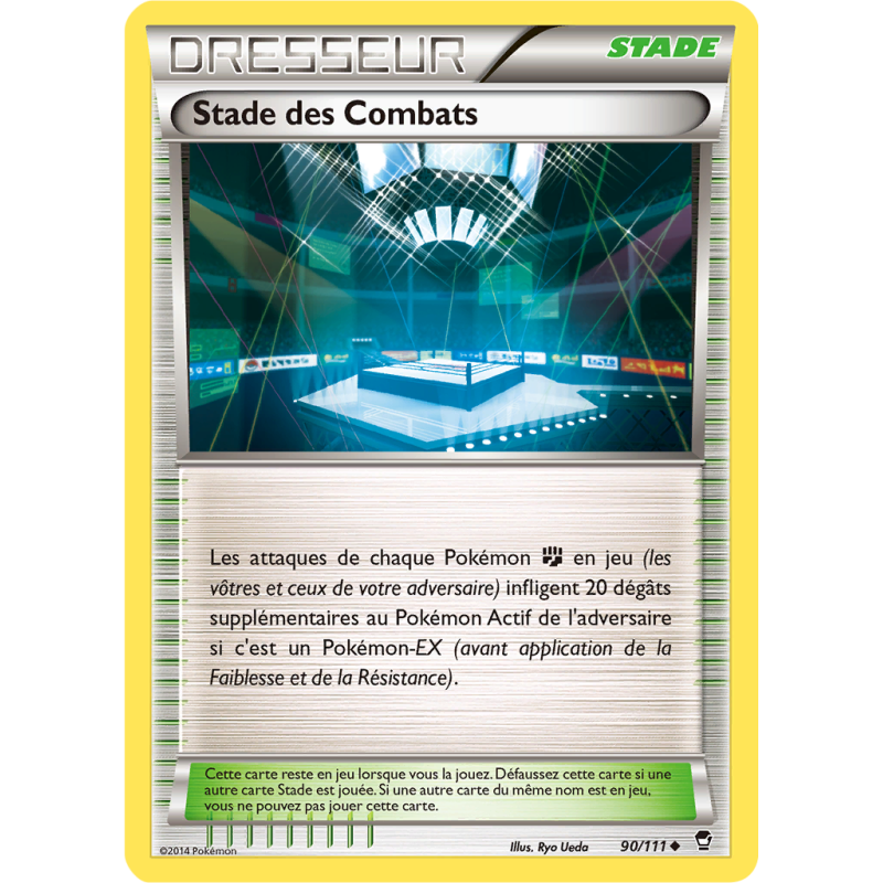Carte Pokémon Stade des Combats 90/111 Peu commune Poings Furieux