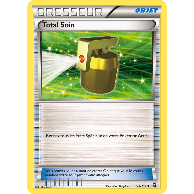 Carte Pokémon Total Soin 93/111 Peu commune Poings Furieux