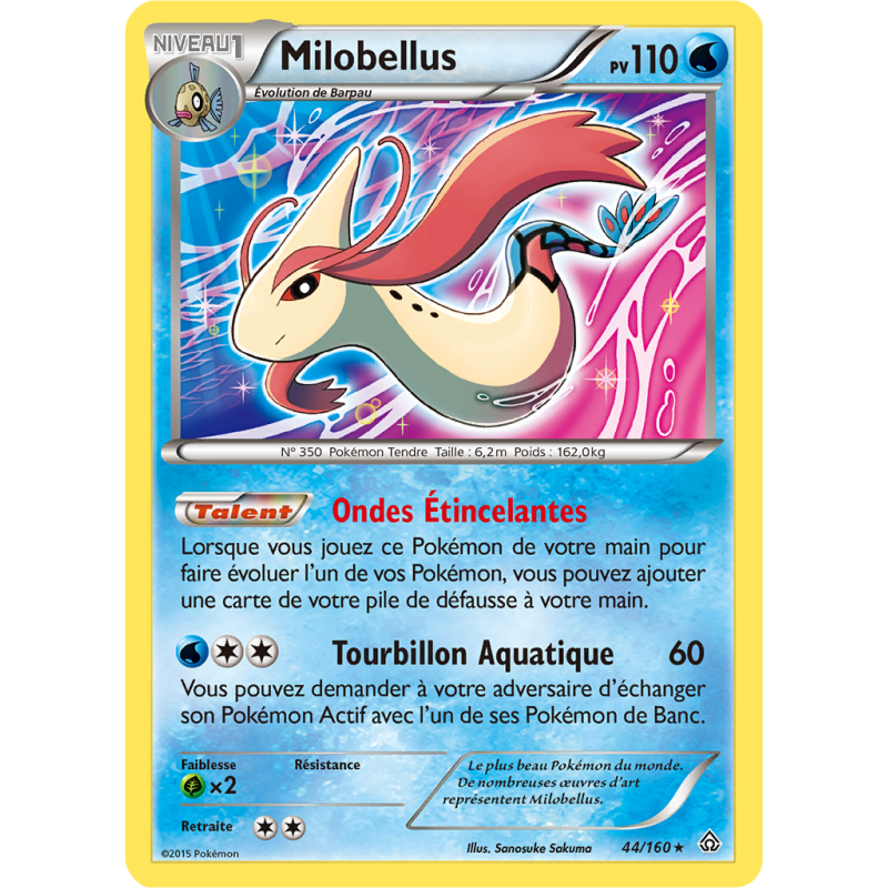 Carte Pokémon Milobellus 44/160 Holographique Primo-Choc