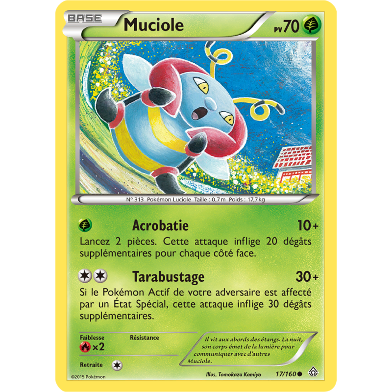 Carte Pokémon Muciole 17/160 Commune Primo-Choc