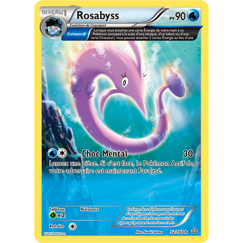 Carte Pokémon Rosabyss 52/160 Rare Primo-Choc