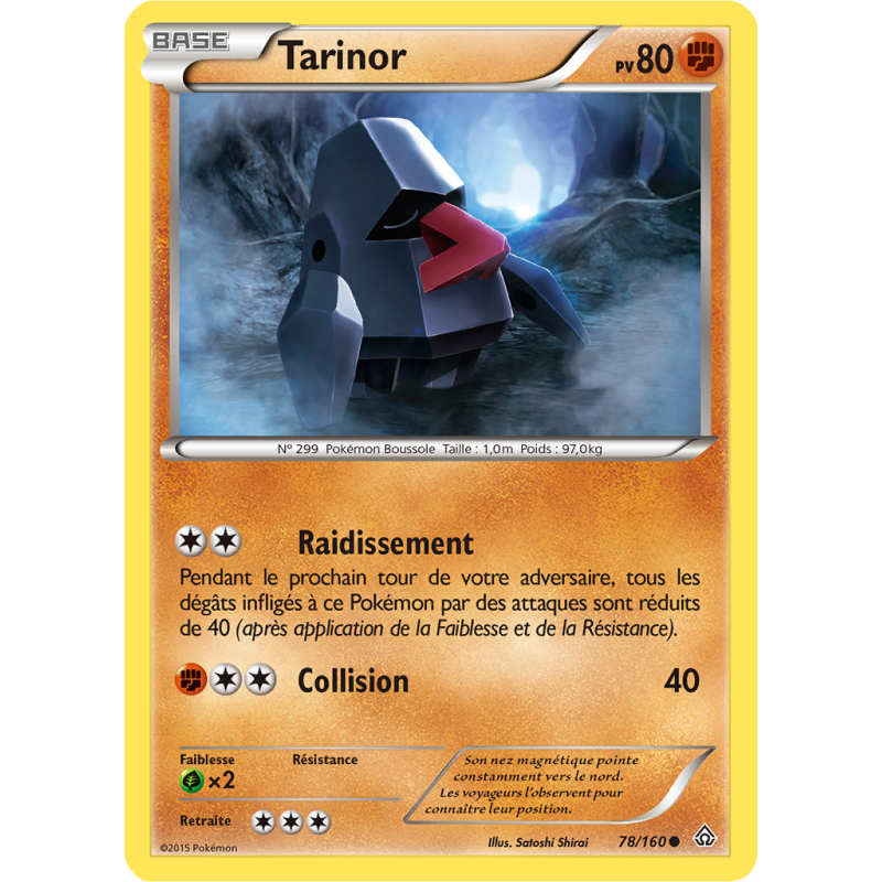 Carte Pokémon Tarinor 78/160 Commune Primo-Choc